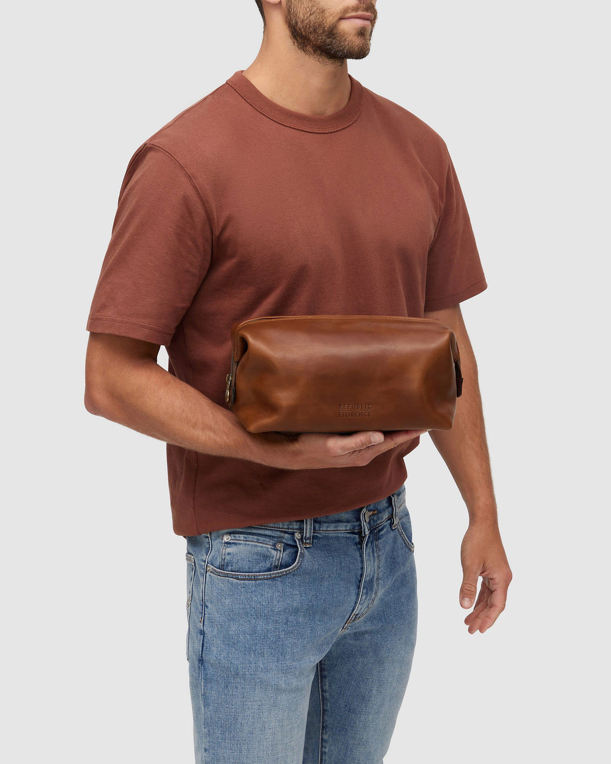 The Grand Dopp Kit Matt Brown - toilet bag - Republic of Florence