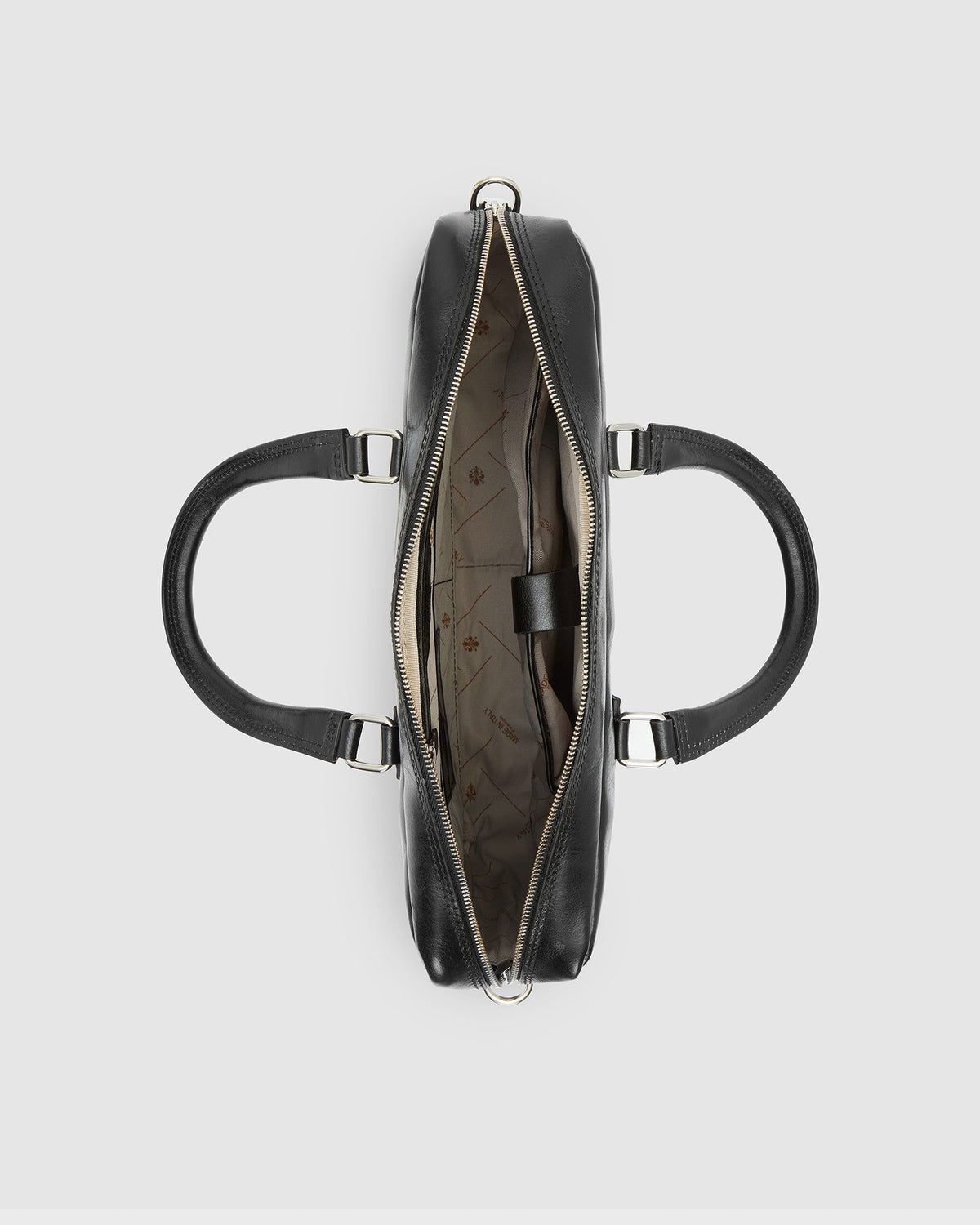 Tokyo Black - Slim Leather Laptop Briefcase - Republic of Florence