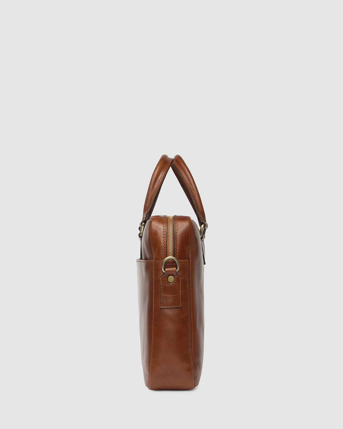 Tokyo Tan - Slim Leather Briefcase - Republic of Florence