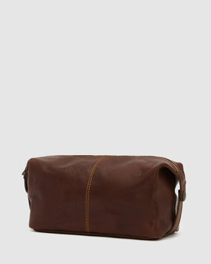 Tre Dopp Kit Matt Brown  - toilet bag - Republic of Florence