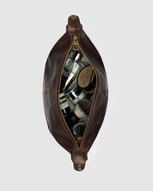 Tre Dopp Kit Matt Chocolate - toilet bag - Republic of Florence