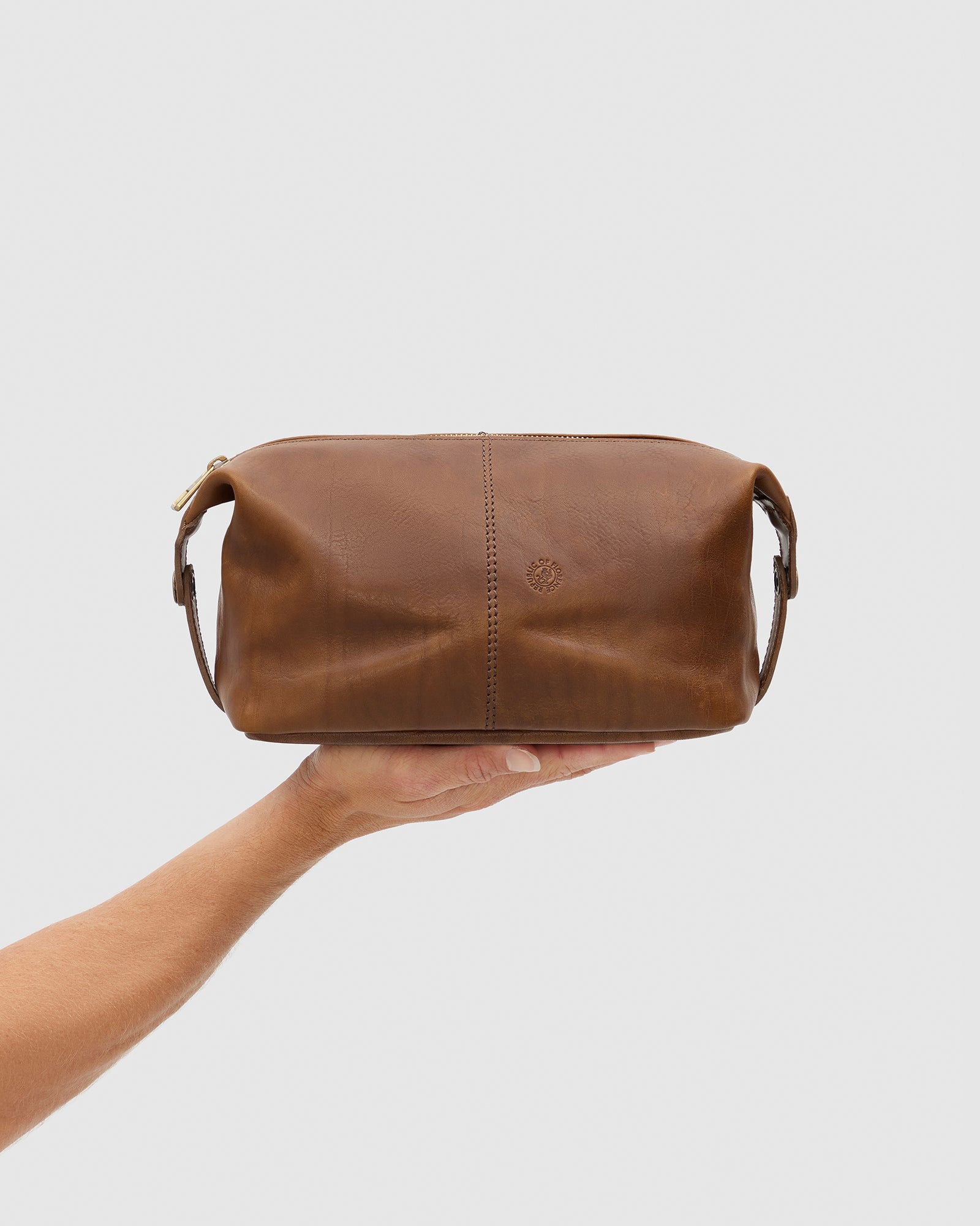 Tre Dopp Kit Matt Tan - toilet bag - Republic of Florence