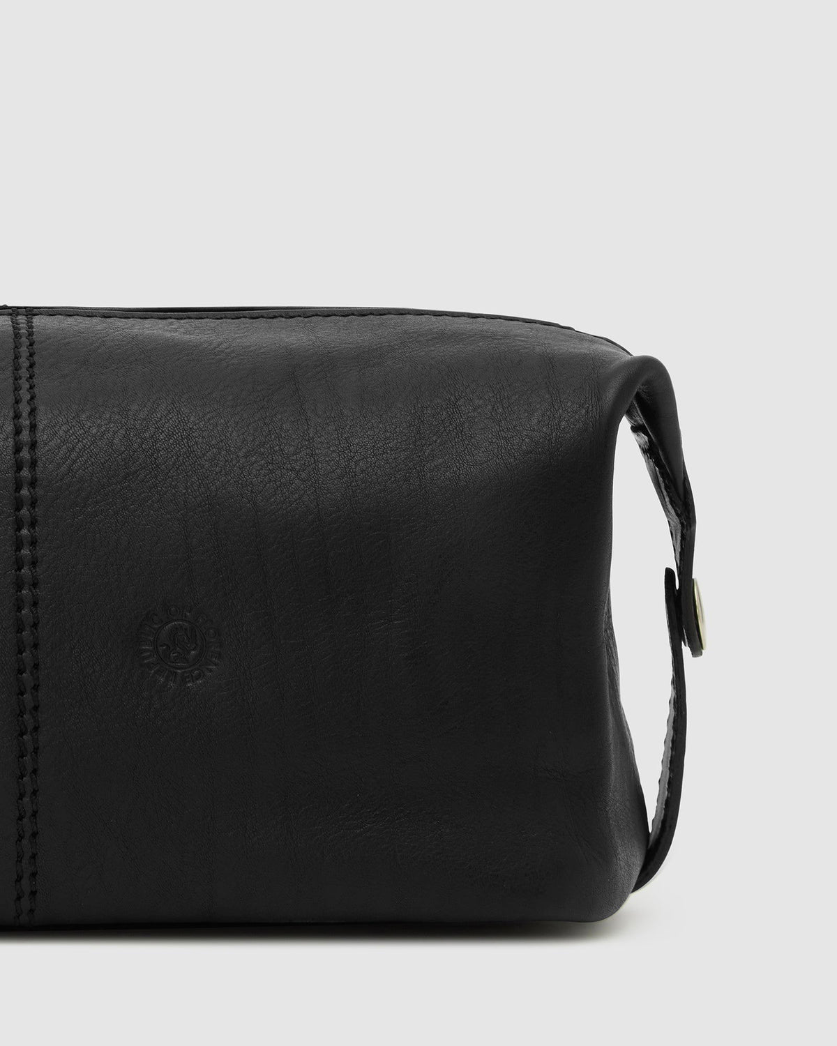Tre dopp kit Matt Black - Leather Toiletry Bag - Republic of Florence