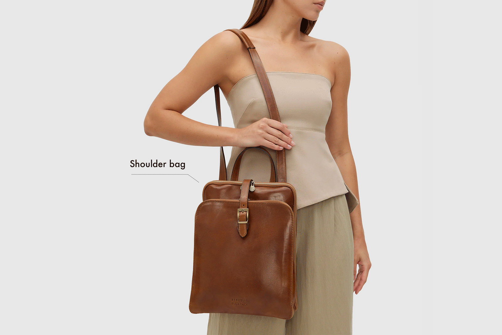 Emma Black 3 in 1 Convertible Backpack Republic of Florence