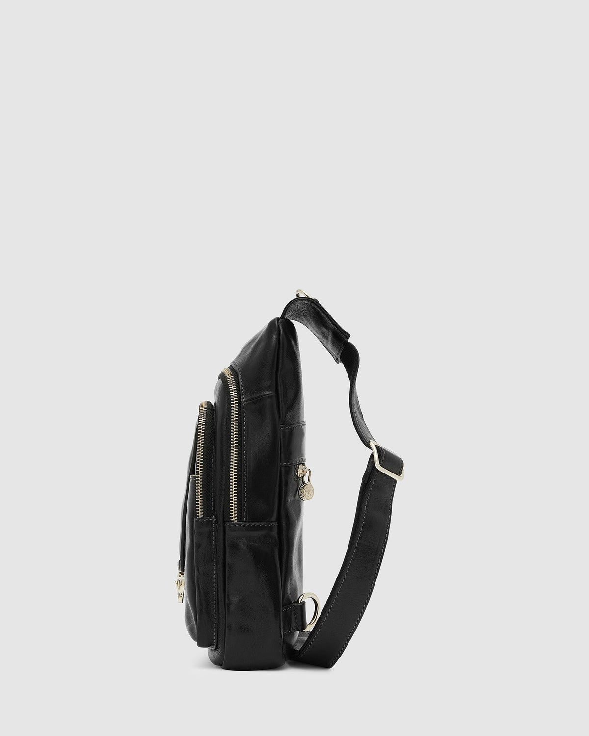 Sling bag leather black hotsell
