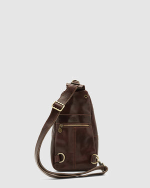 Valerio Brown - Leather Sling Brown - Republic of Florence