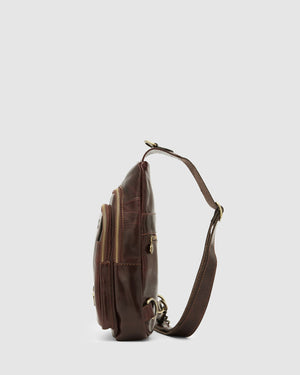 Valerio Brown - Leather Sling Brown - Republic of Florence