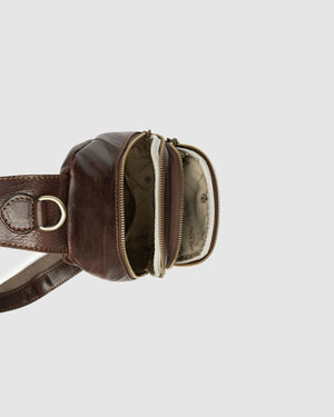 Valerio Brown - Leather Sling Brown - Republic of Florence