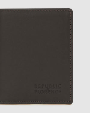 Verdi Chocolate - Vertical Bifold Nappa Leather Wallet - Republic of Florence