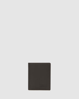 Verdi Chocolate - Vertical Bifold Nappa Leather Wallet - Republic of Florence