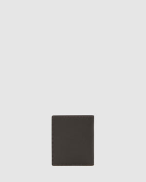 Verdi Chocolate - Vertical Bifold Nappa Leather Wallet - Republic of Florence