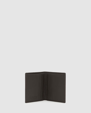 Verdi Chocolate - Vertical Bifold Nappa Leather Wallet - Republic of Florence