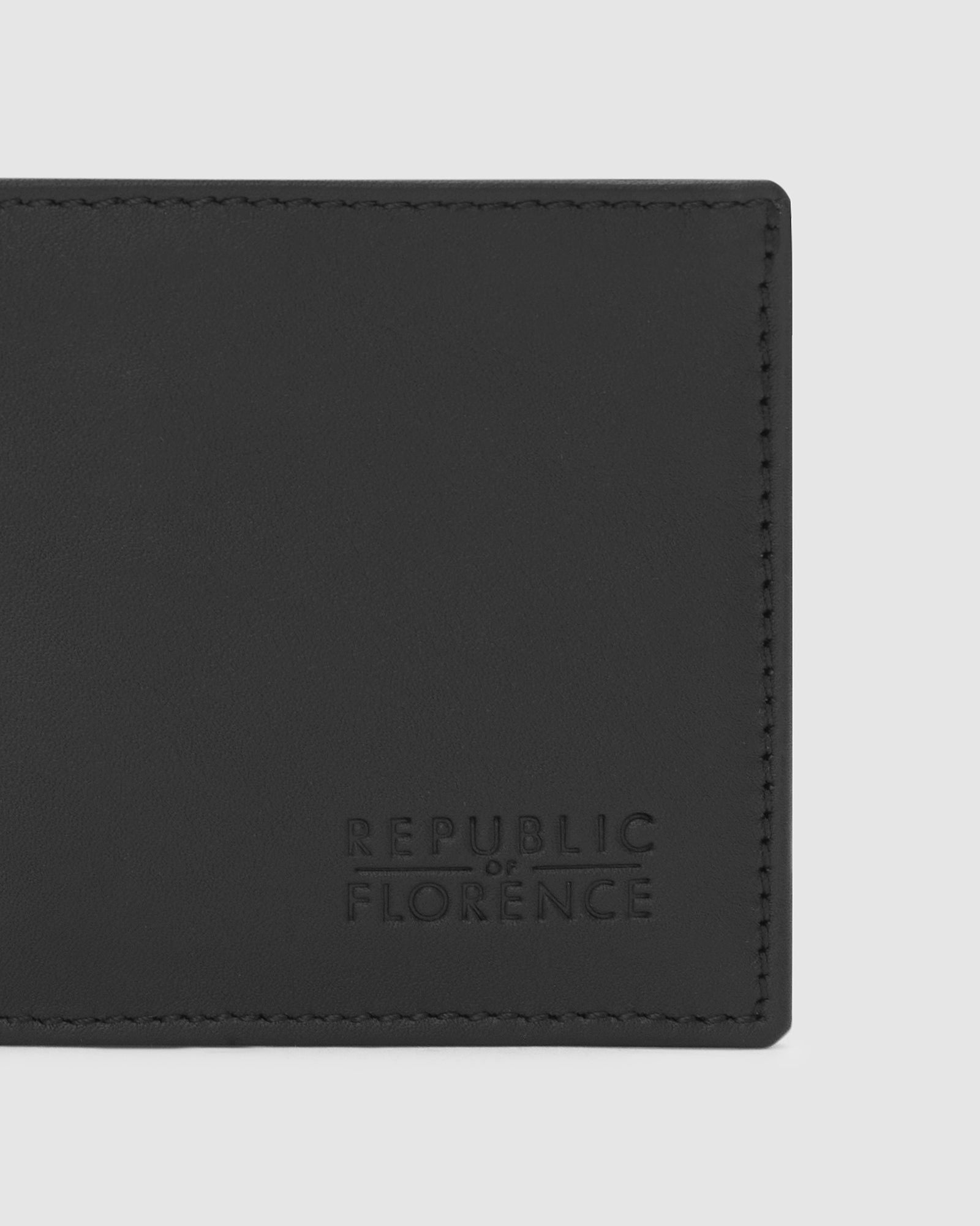 Vivaldi Black - Small Bifold Nappa Leather Wallet - Republic of Florence