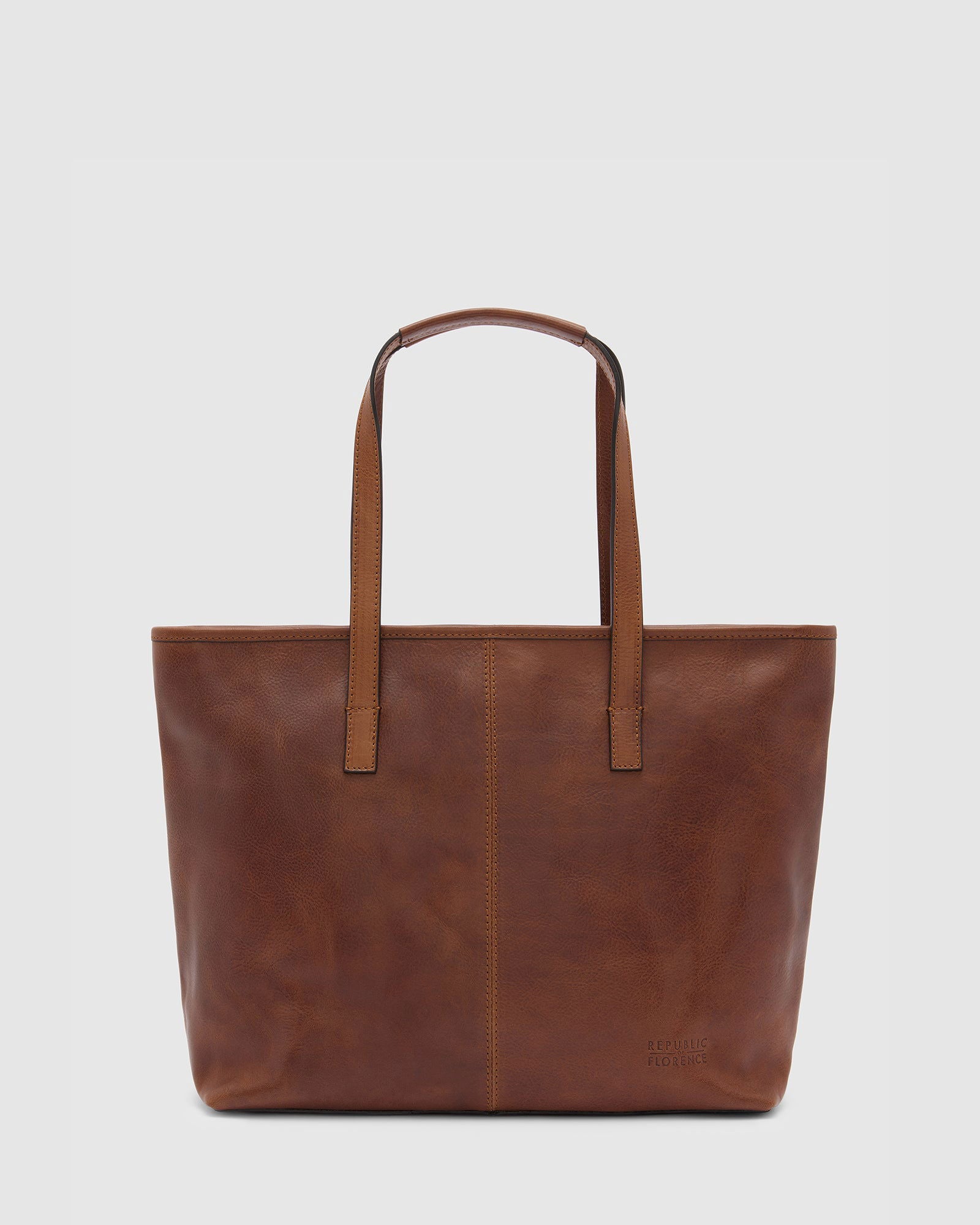 Beatrice Matt Brown - Leather Tote / Work Bag - Republic of Florence