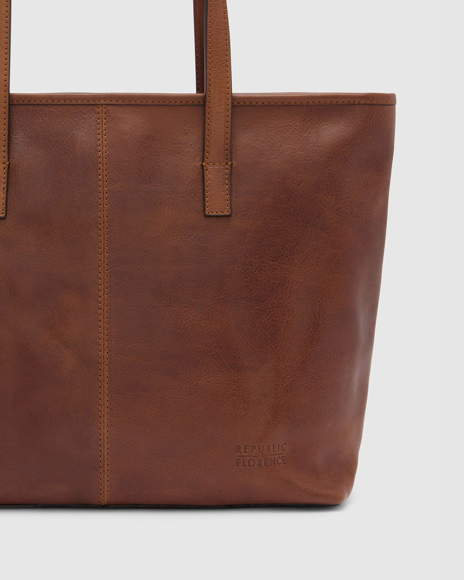 Beatrice Matt Brown - Leather Tote / Work Bag - Republic of Florence