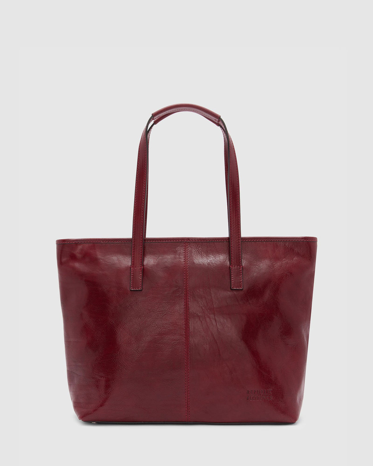 Beatrice Red Leather Tote Work Bag Republic of Florence