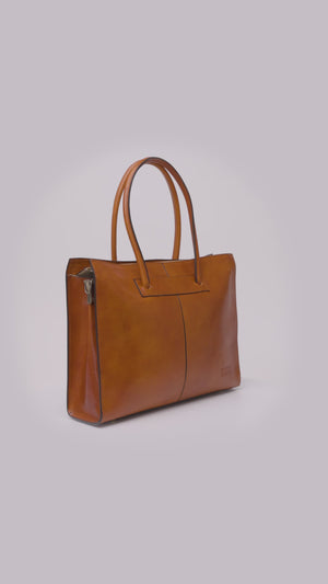 Florence Jet – Leather Work Tote