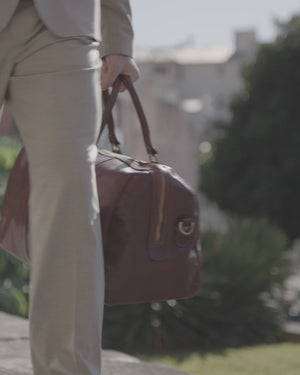Beltrami Honey - Leather Weekender Bag