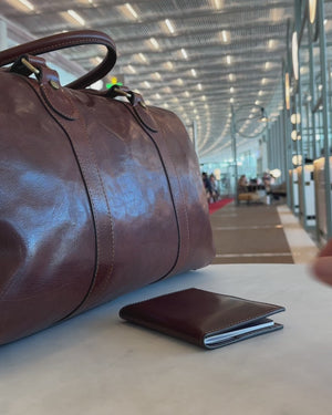 Passport Espresso - Leather Passport Cover