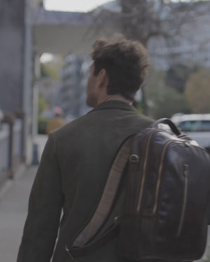 Belfast Ink - Leather Backpack