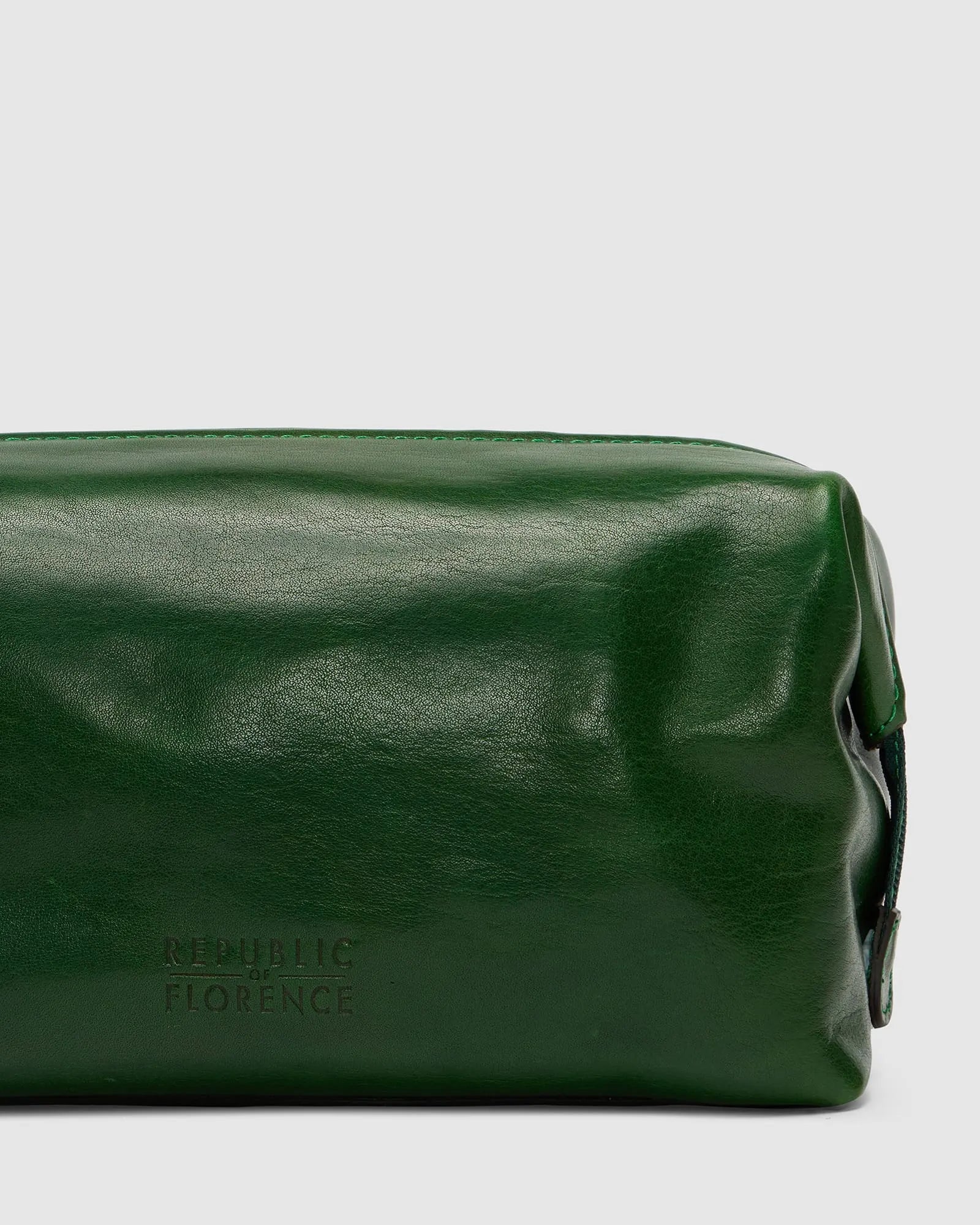 Grand Dopp Kit Forest - Leather Toiletry Bag