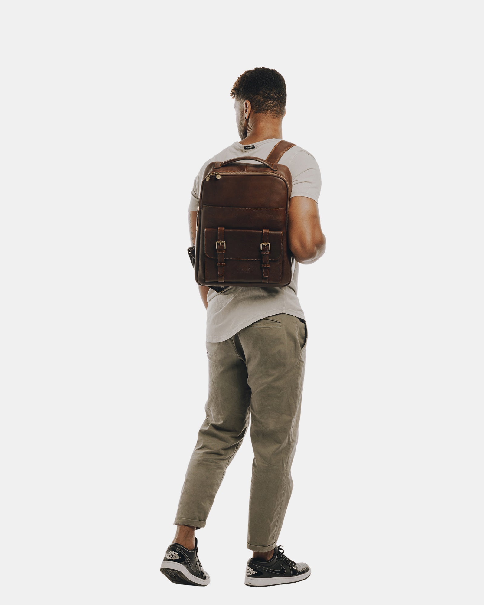 Salvador Matt Chocolate - Leather Backpack
