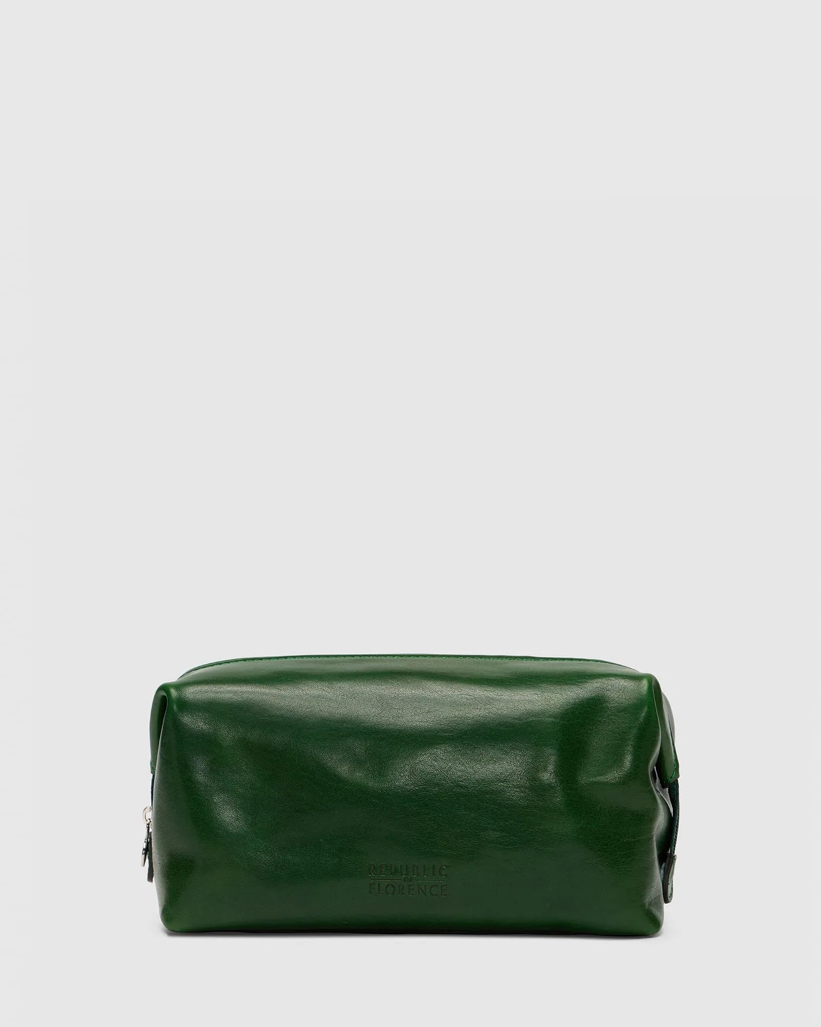 Grand Dopp Kit Forest - Leather Toiletry Bag