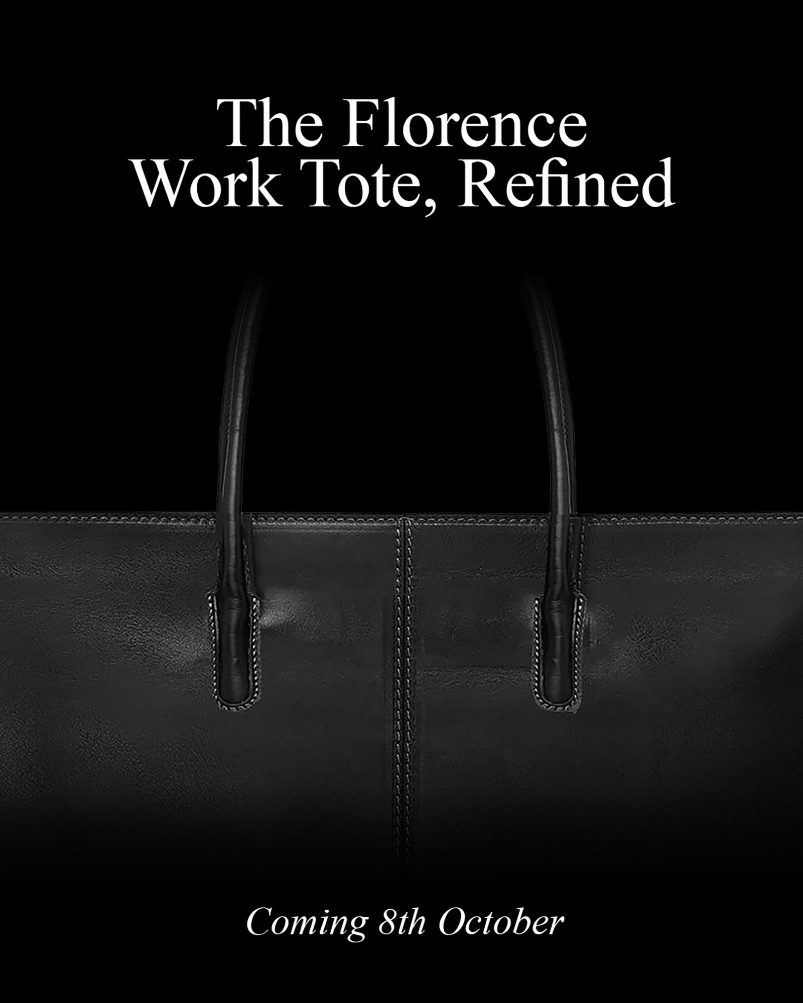 Florence Jet – Leather Work Tote